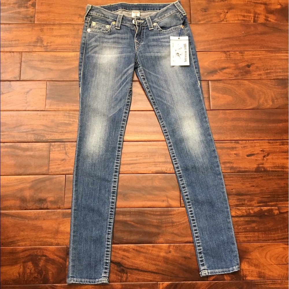 True Religion Bejeweled Pocket Blingy Jeans NWT